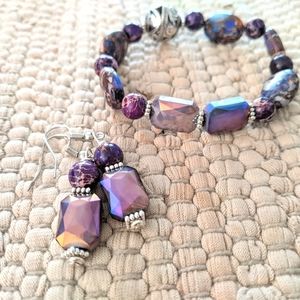 Handmade bracelet with two choices of matching ear